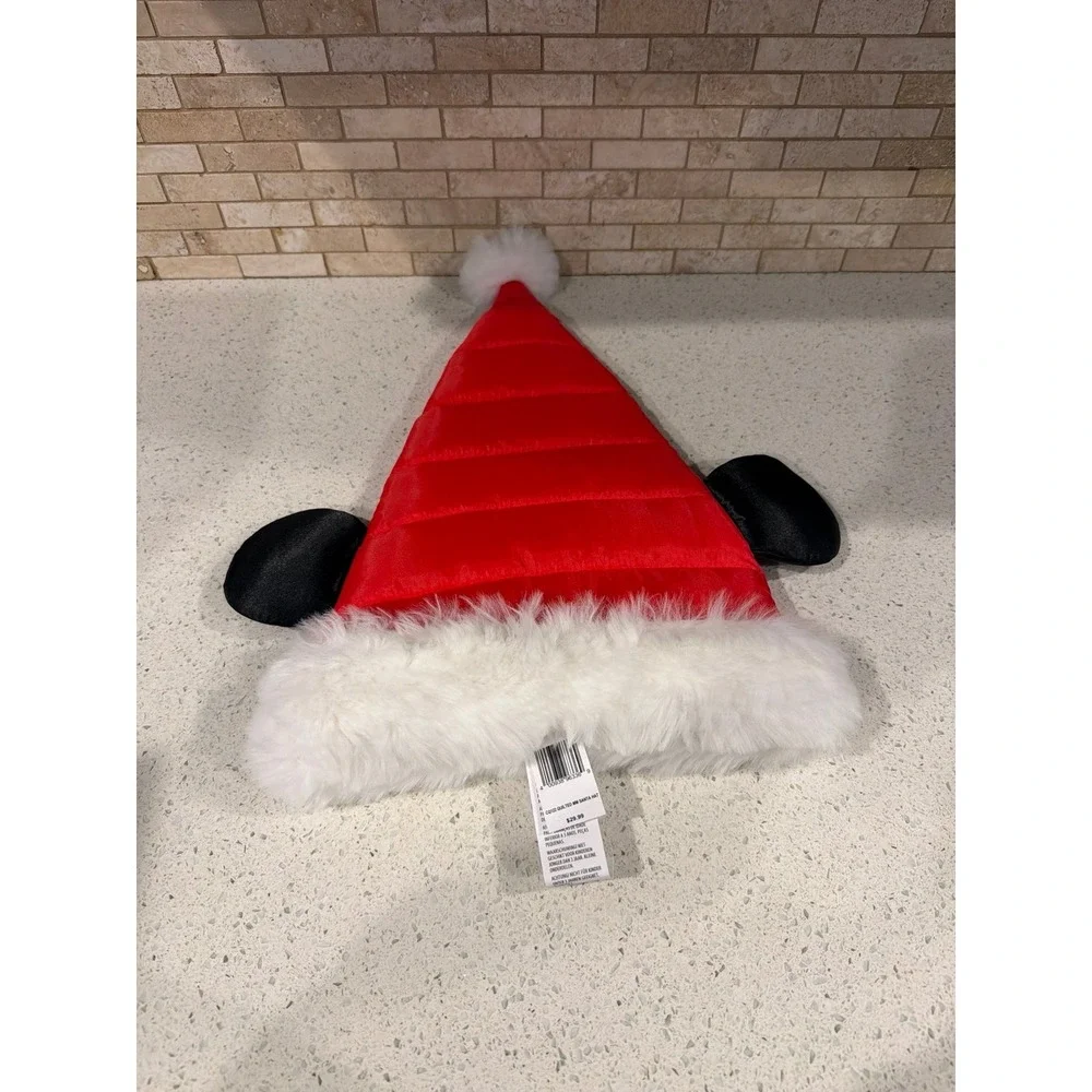 Disney Mickey‎ Santa Hat NWT